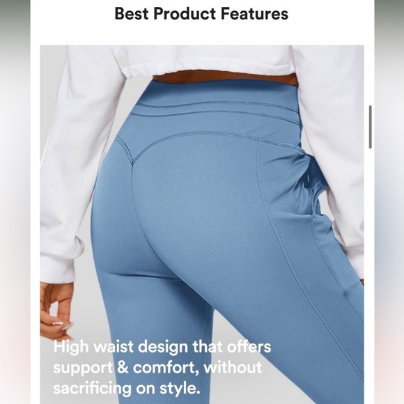 Halara Grey PETITE High Waisted Drawstring Cool Touch Joggers-UPF50+!! NEW!!🩶🩶 - Picture 13 of 16